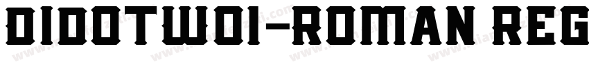 DidotW01-Roman Regul字体转换